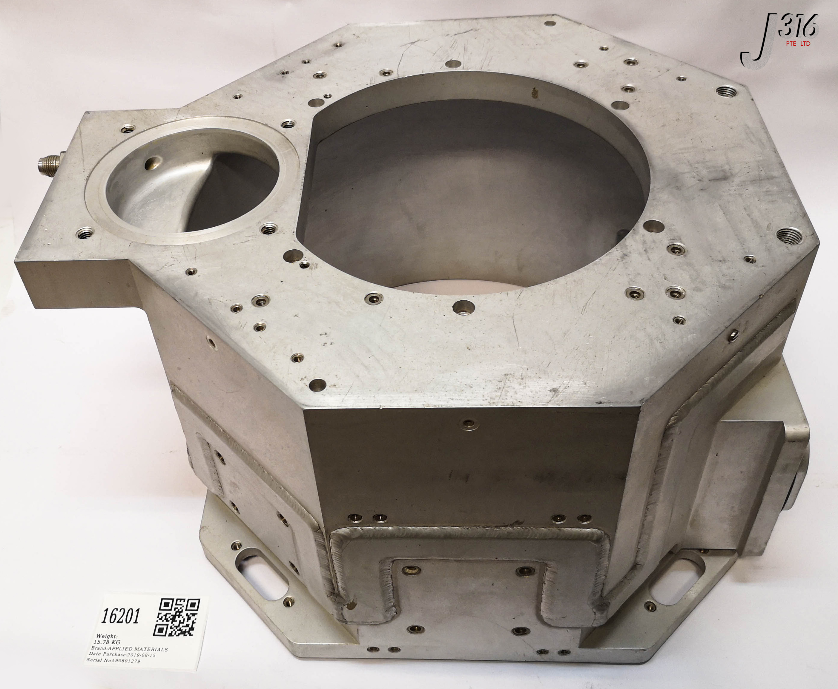 ハッピー 16201 APPLIED MATERIALS CHAMBER BODY, ETCH, OXIDE, SIDE GAS FEED